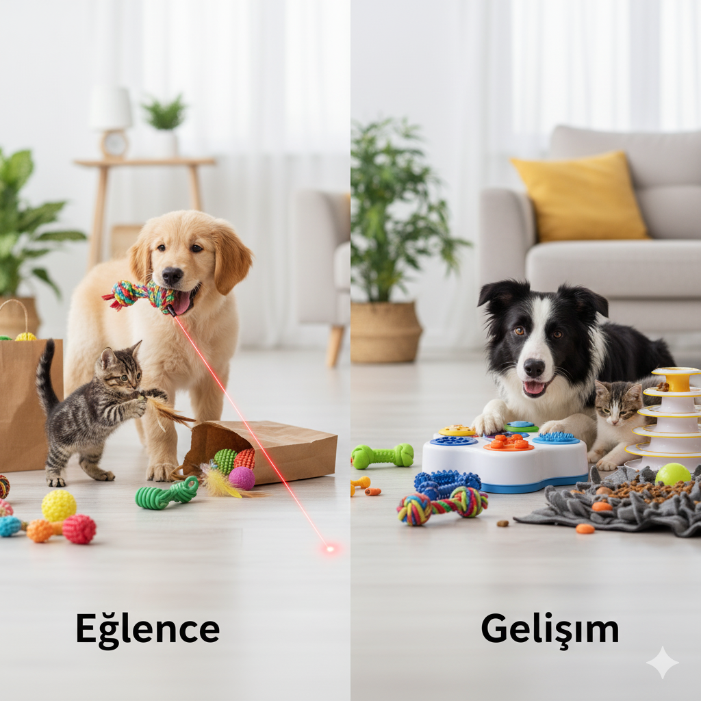 Evcil Hayvan Oyuncakları: Eğlence mi, Gelişim mi?